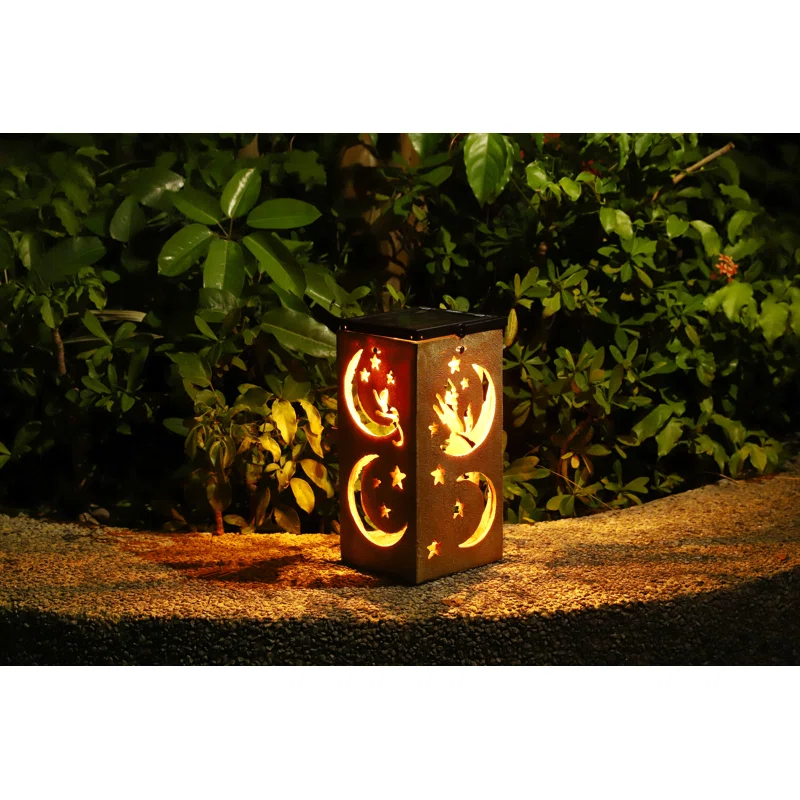 Techko Solar Themed Silhouette Indoor/Outdoor Garden Décor Lantern