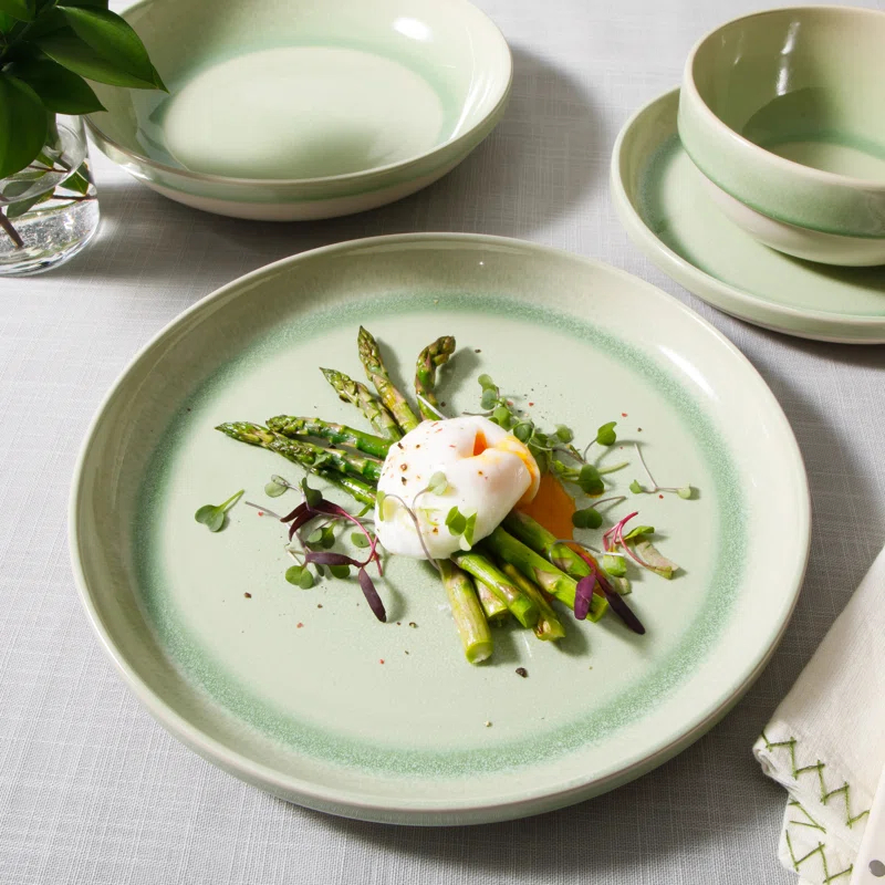 Sur La Table Kitchen Essentials Banquette 16 Piece Stoneware Dinnerware Set - Service for 4