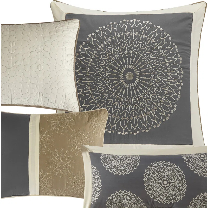 Nanshing America, Inc Angellyna 10 Piece Medallion Print Comforter Set & Reviews | Wayfair