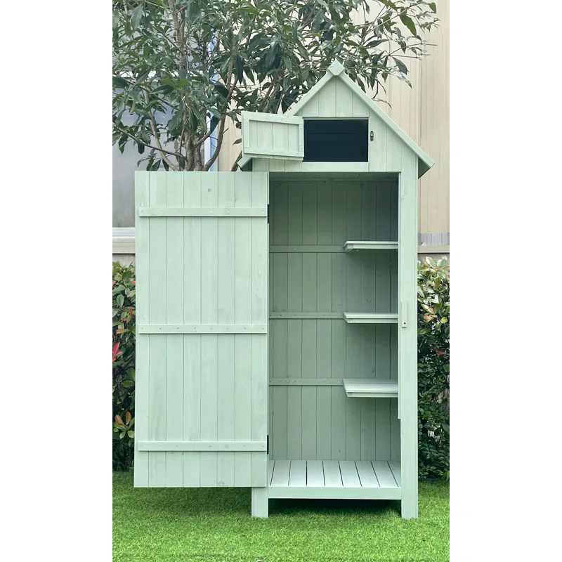 Hanover 2 ft. 5 in. W x 2 ft D Solid Wood Storage Shed