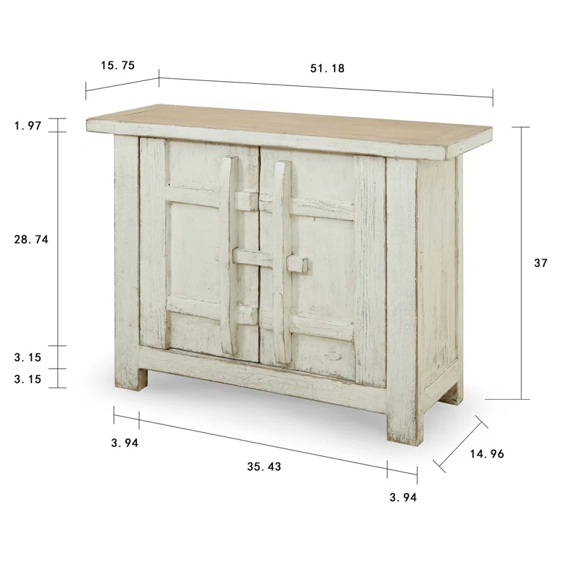 Lily's Living Solid Wood Accent Cabinet