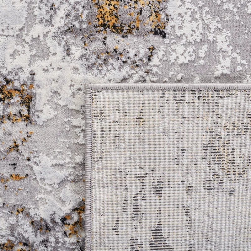 Willa Arlo™ Interiors Battaglia Gray/Gold/Black Area Rug