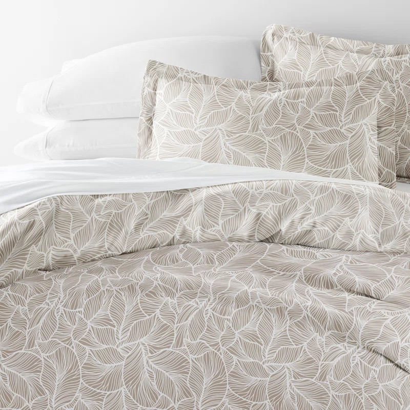 Becky Cameron Patterned Ultra Soft 3 Piece Duvet Cover Set - Serenity