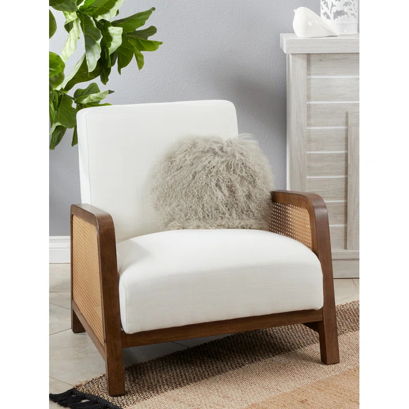 Mongolian Lamb Pillows Lumbar Throw Pillow