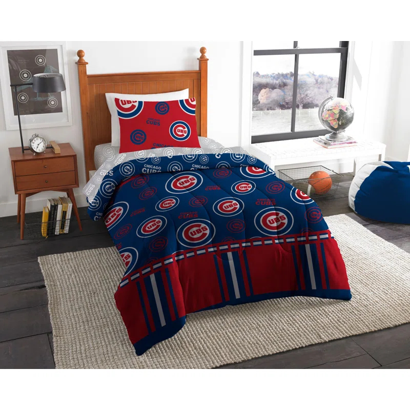 Northwest MLB Boston Red Sox Rotary Bed In A Bag Set