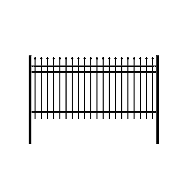 ALEKO 60'' H x 93'' W Black Stainless Steel Fencing