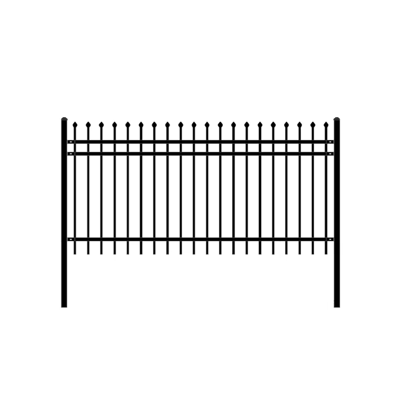 ALEKO 60'' H x 93'' W Black Stainless Steel Fencing