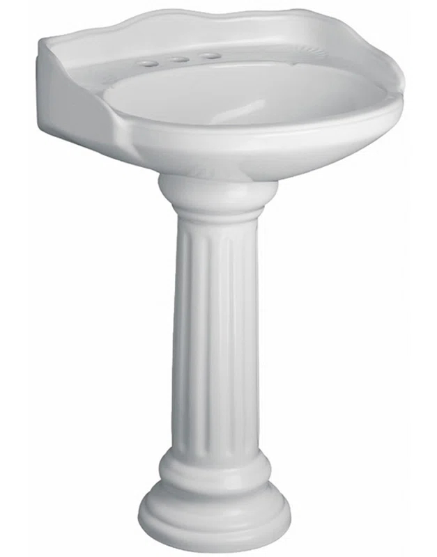 Barclay Barclay Victoria 21.75'' Vitreous China Oval Bathroom Sink with Overflow 3-758WH