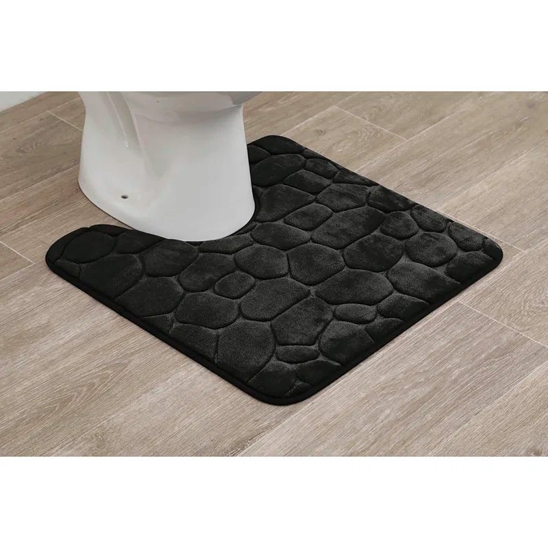 Evideco Pebbles 3D Contour Mat Microfiber Memory Foam 20' x 20"