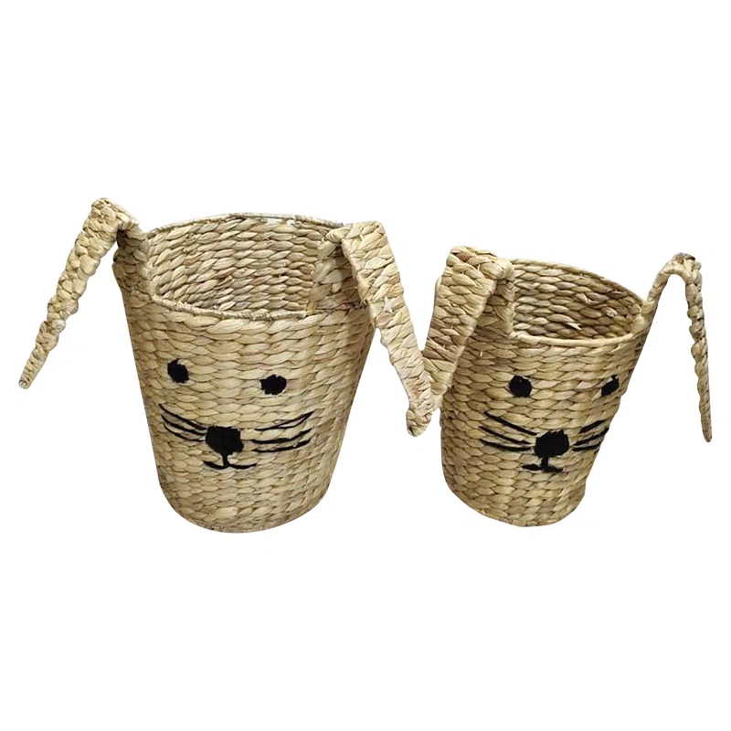Wicker Laundry Set with Handles