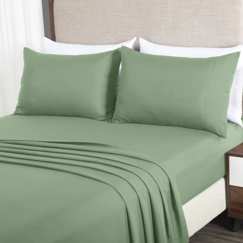 Chezmoi Collection Liam Microfiber 7 Piece Bed in a Bag Comforter Set