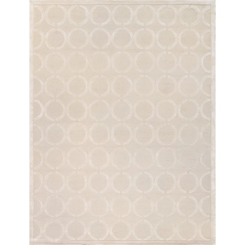 Pasargad Edgy Hand Tufted Viscose Geometric Rug