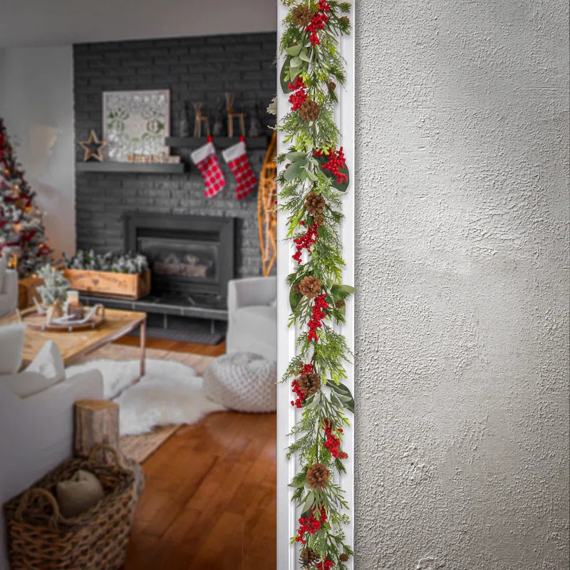 108'' in. Faux Garland