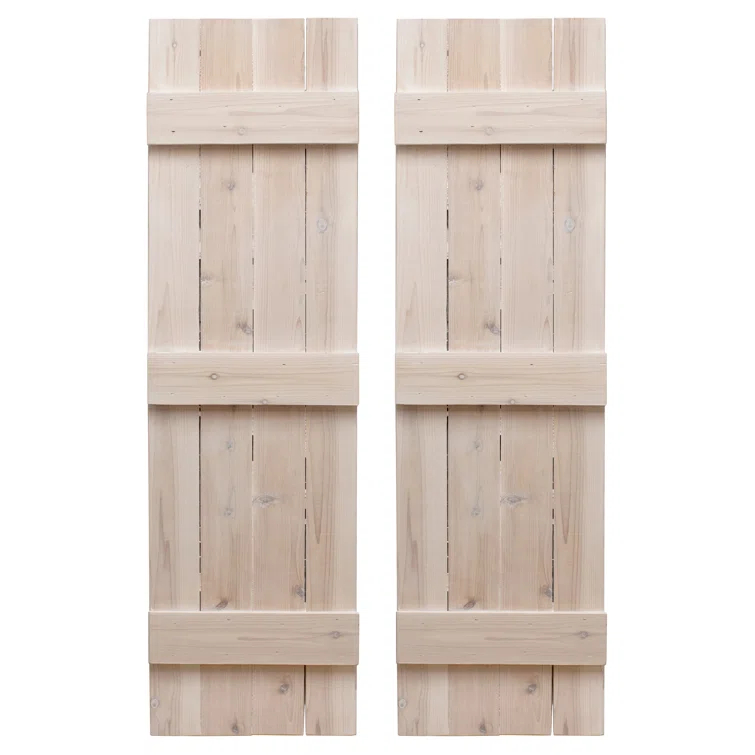 Dogberry Collections 14'' Board & Batten Shutters (Set of 2)