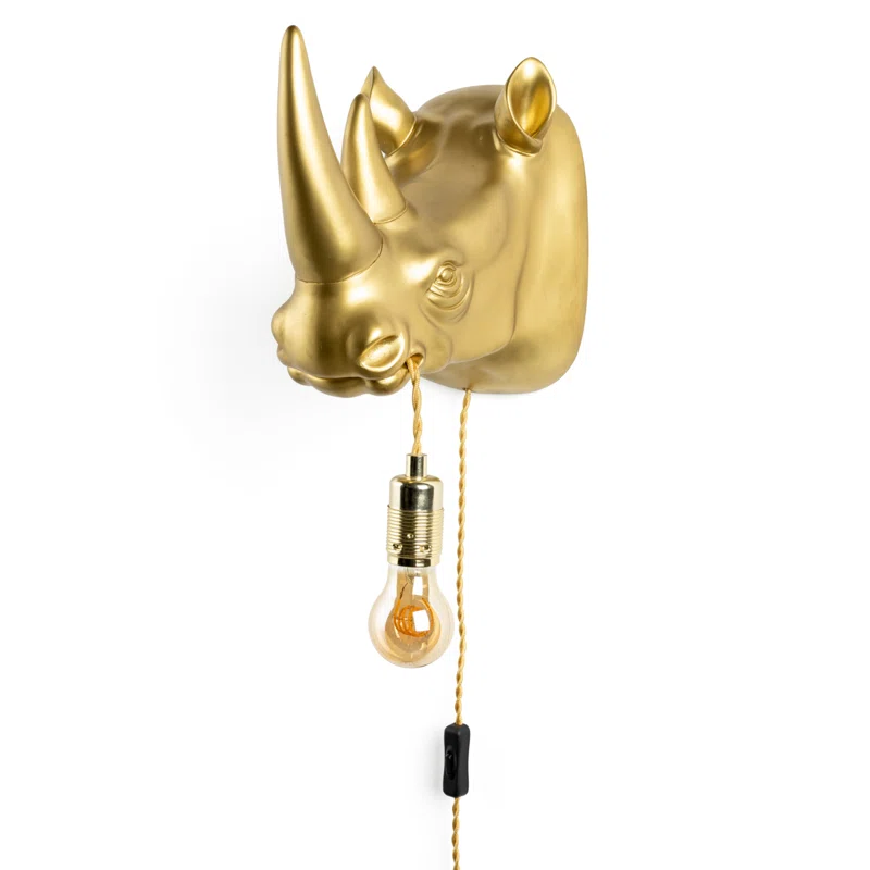 Bold Monkey Resin Flush Mounted Sconce