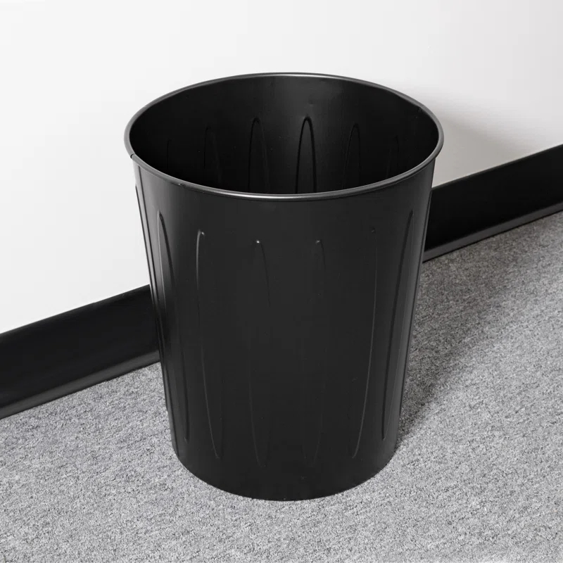 Genuine Joe Steel Open Kitchen Trash Can - 6 Gallons