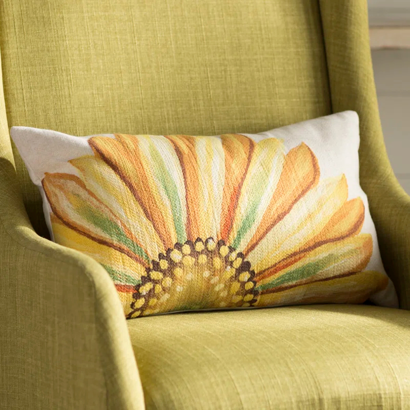 Liora Manne Appliqued,Buttons,Embroidered,Fringed,Ruffled,Sequined,Tassels Polyester,Synthetic Indoor/Outdoor Throw Pillow