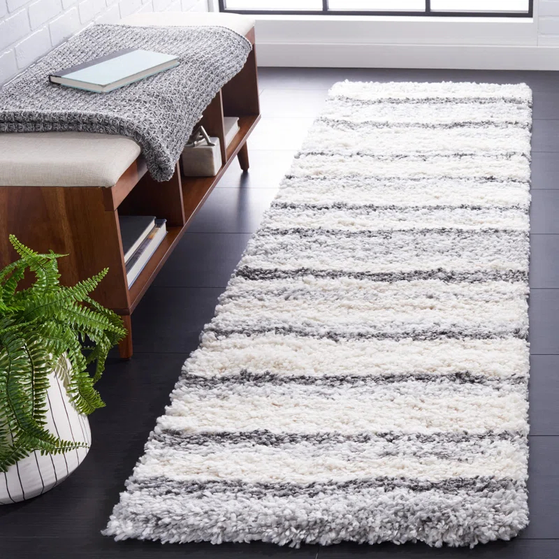 Foundry Select Ashleigh-Louise Shag 800 Performance Striped Rug