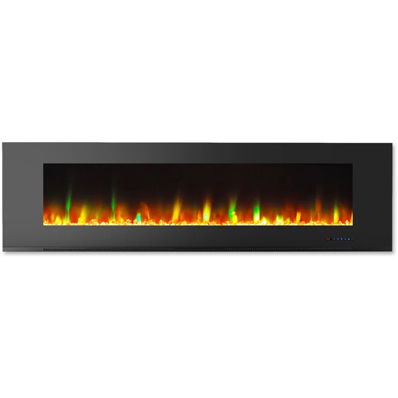 Cambridge Cambridge Wall Mount Electric Fireplace Heater with Remote Control for Indoor Use in Living Room, Bedroom, Home Office