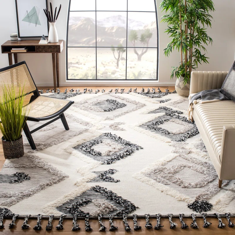 Union Rustic Sumiton Hand Woven Wool Southwestern Rug