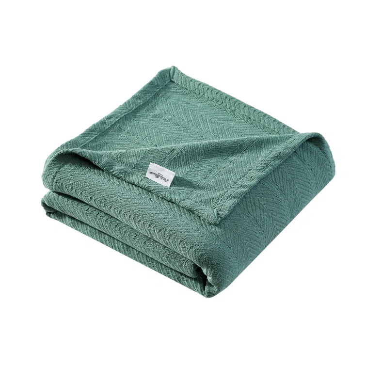 Eddie Bauer Eddie Bauer Herringbone Cotton Reversible Blanket