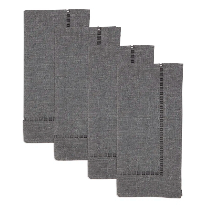 Saro Laser-Cut Hemstitch Napkin (Set of 4)