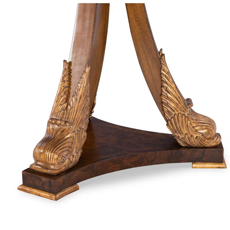 Maitland-Smith Acanthus Solid Wood End Table