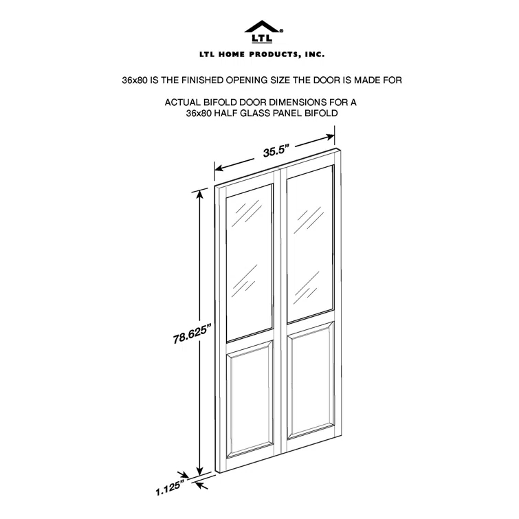 LTL Home Products Pinecroft Victorian Glass Bifold
