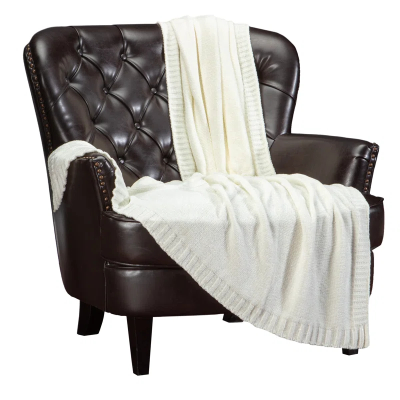 Chanasya Textured Knitted Throw & Reviews | Wayfair