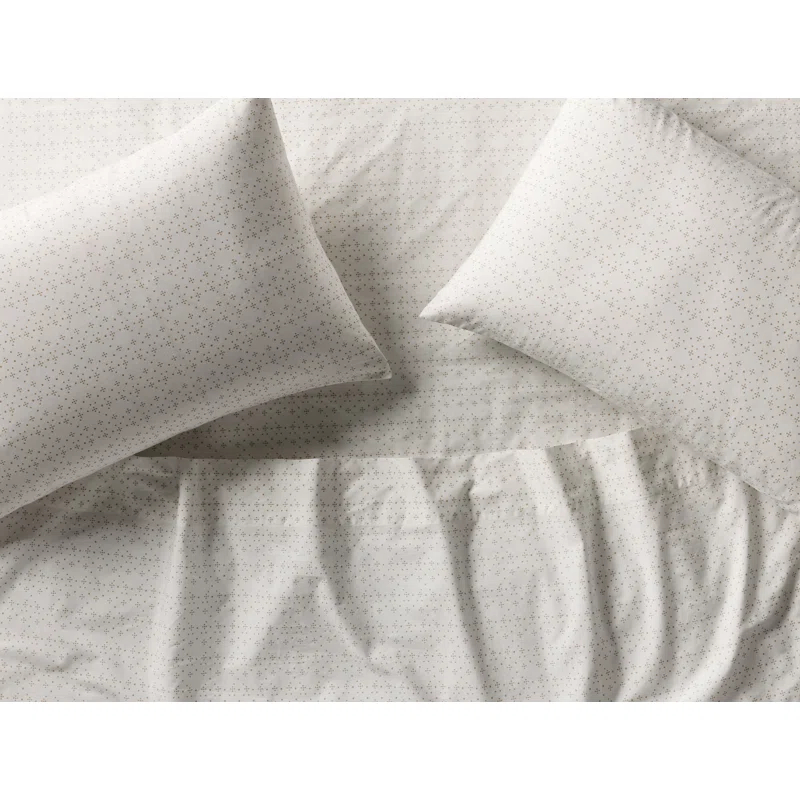 Organic Print Percale Sheet Set