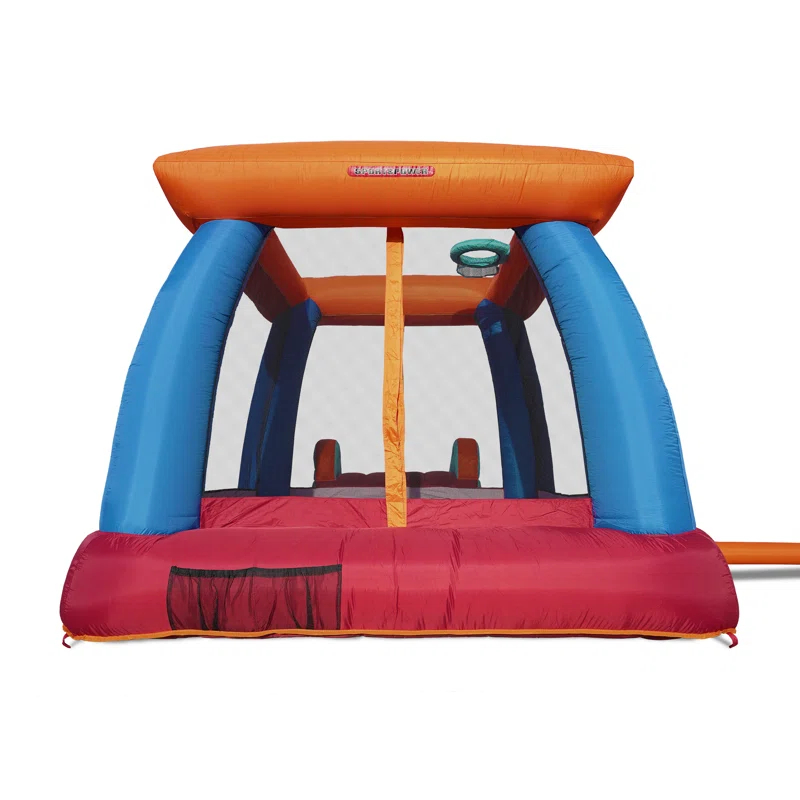 Sportspower 9' x 7.2 Bounce House with Slide & Lifetime Warranty on Heavy Duty Blower