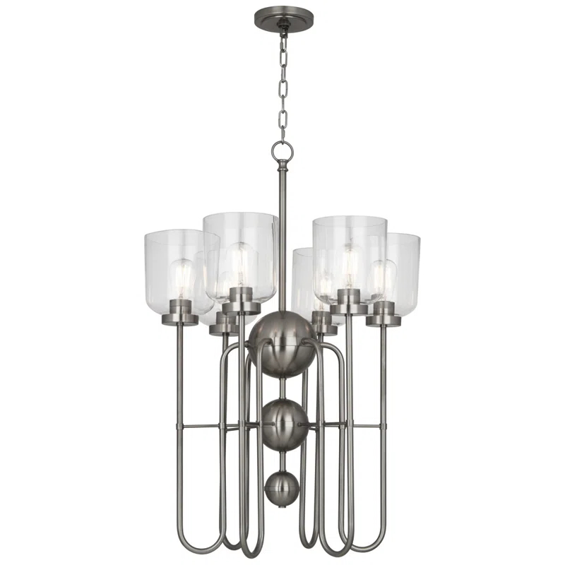 Robert Abbey Tyrie 6 - Light Dimmable Classic / Traditional Chandelier