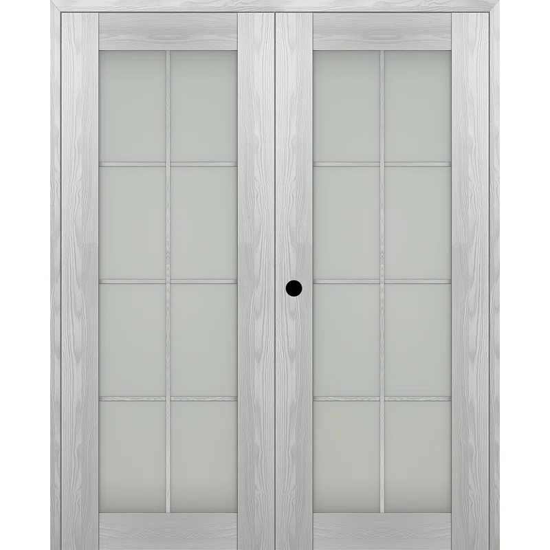 Belldinni Avon 8 Lite Solid Manufactured Wood Paneled Prefinished Standard Door | Wayfair