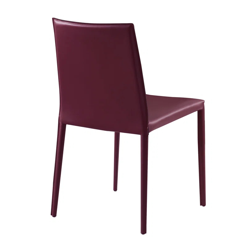 Orren Ellis Sperazza Leather Upholstered Dining Chair
