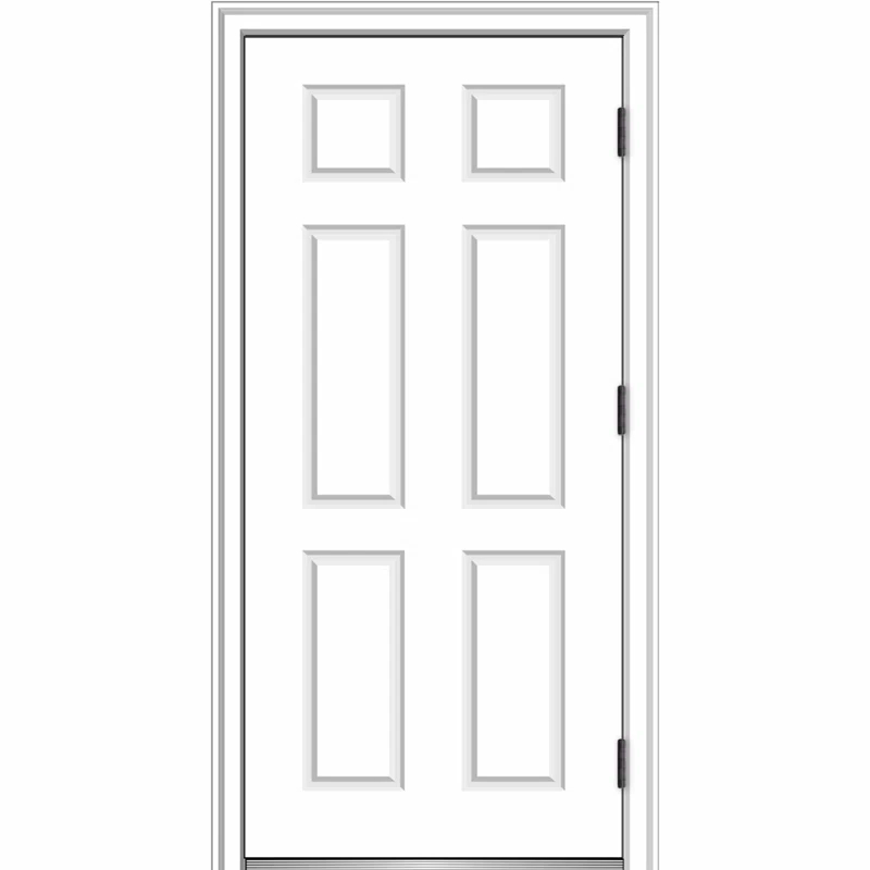 Classic 80'' Paneled Fiberglass Front Entry Doors