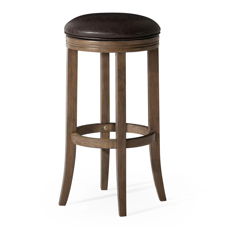 Maven Lane Maven Lane Eva Stool with Vegan Leather Upholstery