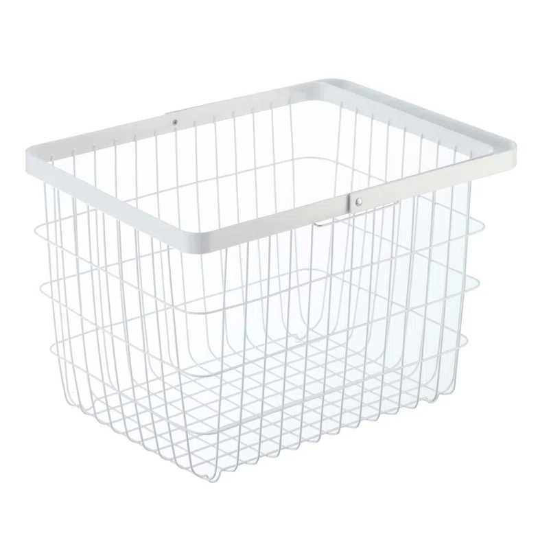 Yamazaki Home Laundry Basket, Storage Hamper, Large, Steel, Large, 8.75 gallons, 33 liters