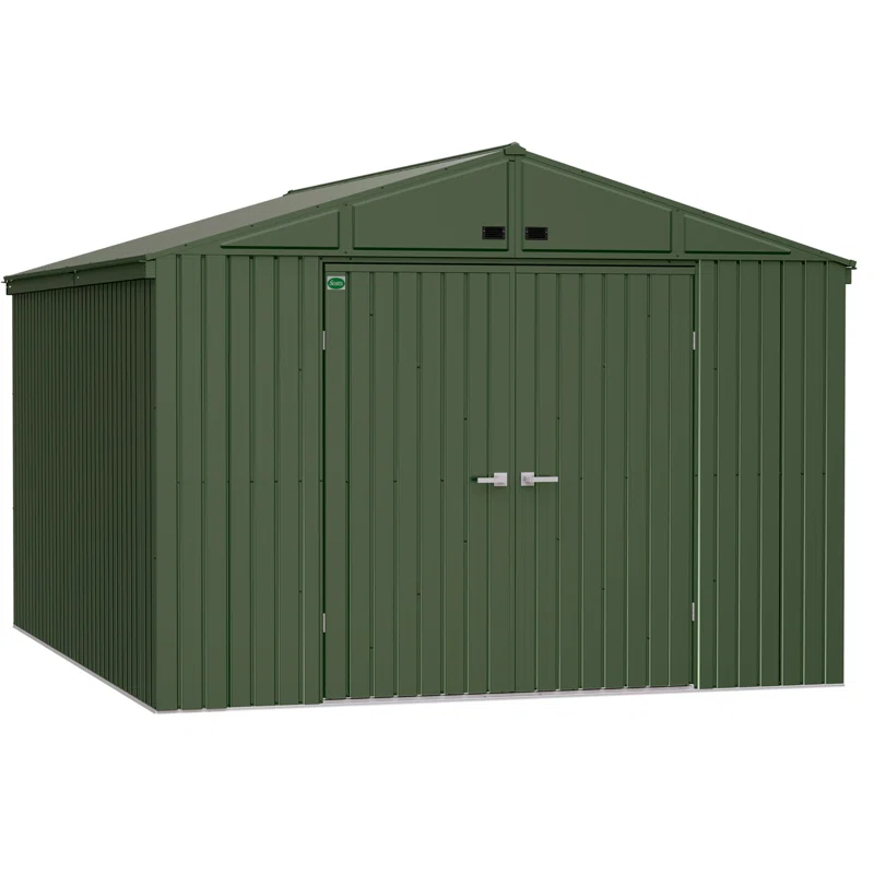Arrow Scotts Lawn Care Storage Shed, 10x12, Green