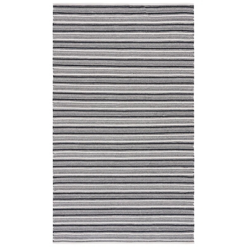 Annia Flat Weave Cotton Striped Rug