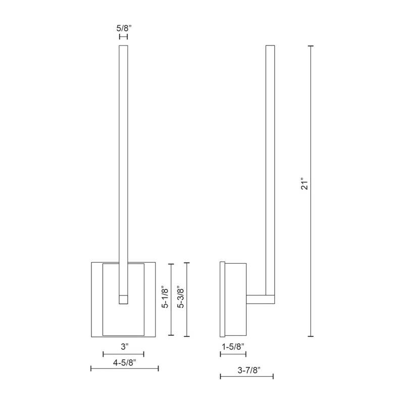 Kuzco Lighting Pandora Aluminum LED Armed Sconce