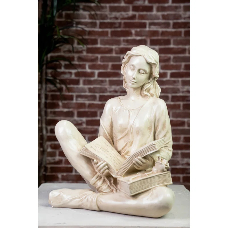 Hi-Line Gift Ltd. Reading Lady Statue