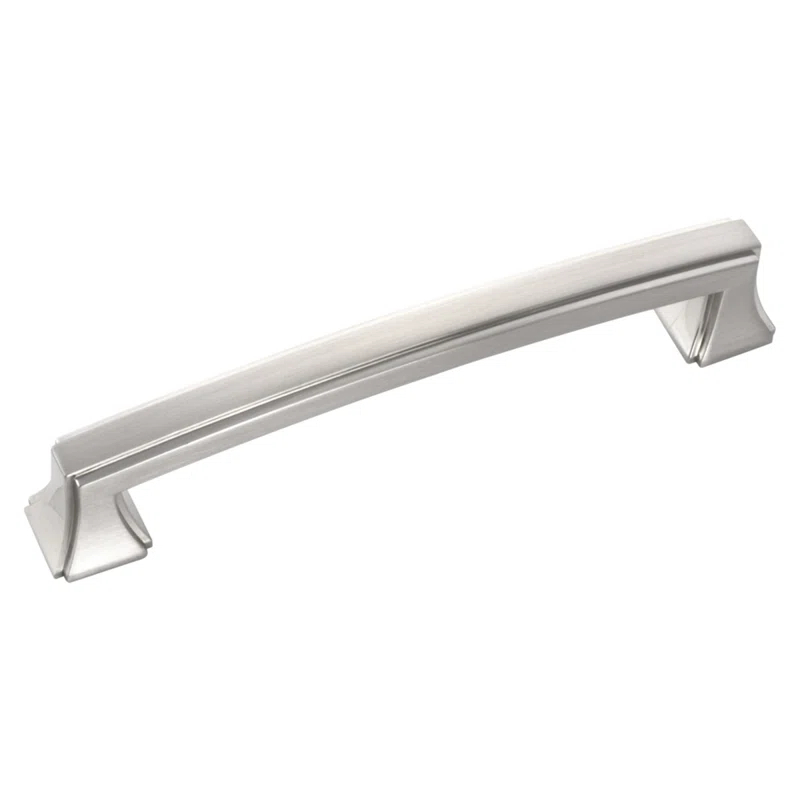 Hickory Hardware Bridges Collection Handle Pull - 5-1/16" Center to Center Cabinet Pull Satin Nickel - Transitional, Deco Hardware for Drawers & Cabinets
