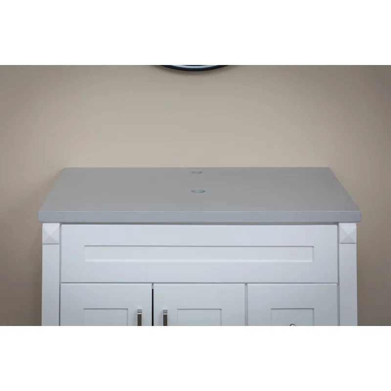 Eden Terrazzo 31'' Stone Single Bathroom Vanity Top