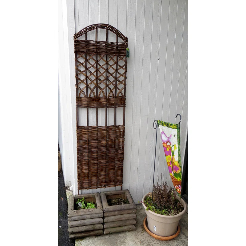 MGP Woven Willow Wood Lattice Panel Trellis & Reviews | Wayfair