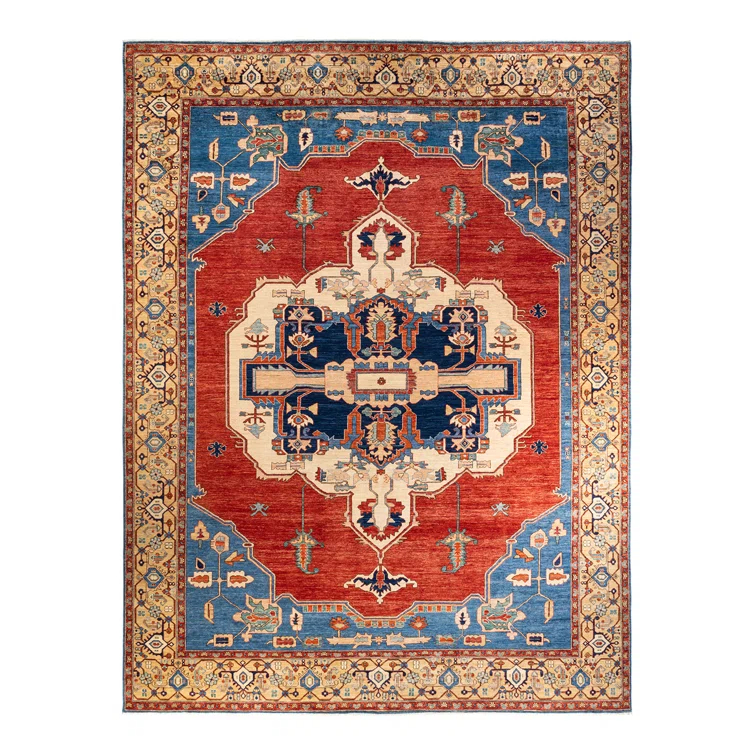 Solo Rugs One-of-a-Kind 12' 2" X 15' 4" New Age Wool Area Rug in Light Blue