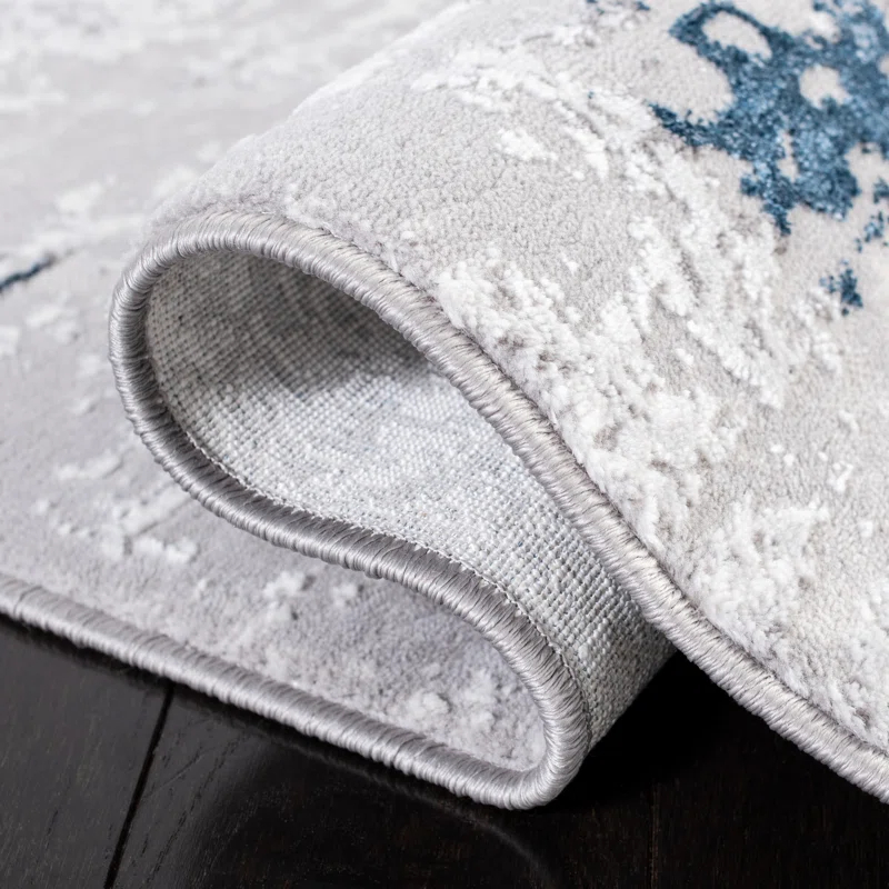 Trent Austin Design® Mcelwain Abstract Gray/Blue Area Rug