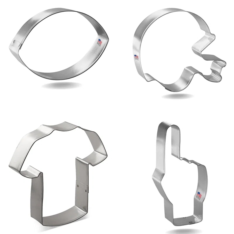 CookieCutter.com CookieCutter.com 4 -Piece Non-Stick Cookie Cutter