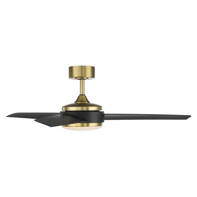 WAC Limited Fans 54" Mod 3 - Blade Outdoor/Indoor Smart Ceiling Fan with Remote Control and Dimmable LED Light Kit Included, Works With Google Assistant, Amazon Alexa, iOS And Android APP