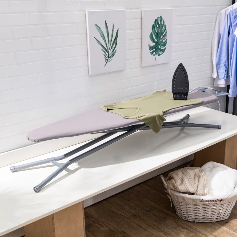 Seymour Home Products Seymour Home Products Adjustable Height 4 Leg Ironing Board with Mesh Top and Iron Rest