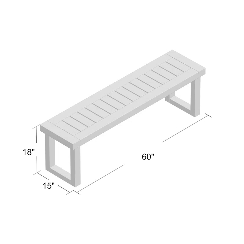 Millwood Pines Egor Acacia Wood Outdoor Bench